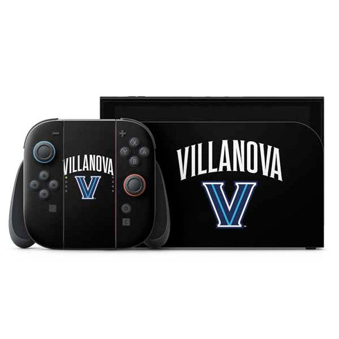 Villanova University V Black Nintendo Switch 2 (2025) with Joy-Con Skin
